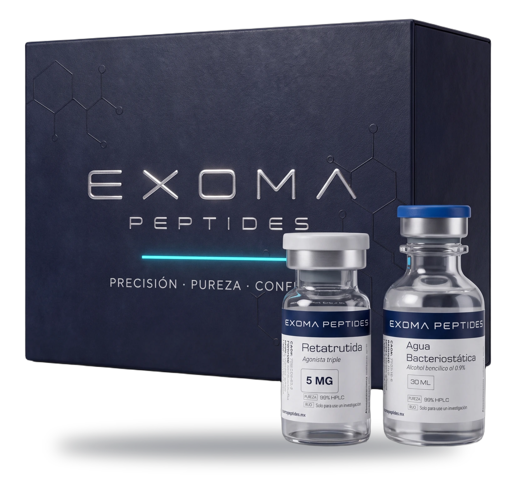 Combo Retatrutide 5 mg + Agua Bac 30 mL de Regalo